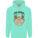 Real Beards Love Mead Funny Beer Alcohol Mens 80% Cotton Hoodie Peppermint