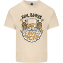 Real Beards Love Mead Funny Beer Alcohol Mens Cotton T-Shirt Tee Top Natural