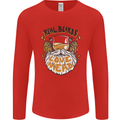 Real Beards Love Mead Funny Beer Alcohol Mens Long Sleeve T-Shirt Red