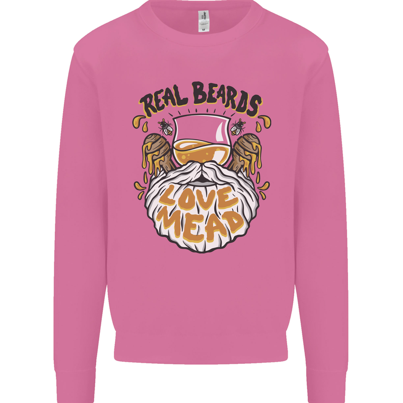 Real Beards Love Mead Funny Beer Alcohol Mens Sweatshirt Jumper Azalea