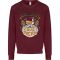 Real Beards Love Mead Funny Beer Alcohol Mens Sweatshirt Jumper Maroon