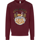 Real Beards Love Mead Funny Beer Alcohol Mens Sweatshirt Jumper Maroon