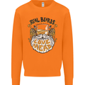Real Beards Love Mead Funny Beer Alcohol Mens Sweatshirt Jumper Orange