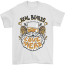 Real Beards Love Mead Funny Beer Alcohol Mens T-Shirt 100% Cotton White