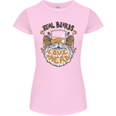 Real Beards Love Mead Funny Beer Alcohol Womens Petite Cut T-Shirt Light Pink