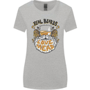 Real Beards Love Mead Funny Beer Alcohol Womens Wider Cut T-Shirt Sports Grey