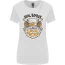 Real Beards Love Mead Funny Beer Alcohol Womens Wider Cut T-Shirt White