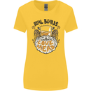 Real Beards Love Mead Funny Beer Alcohol Womens Wider Cut T-Shirt Yellow