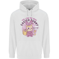 Real Easter Bunny Funny Cat With Eggs Mens 80% Cotton Hoodie White