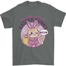 Real Easter Bunny Funny Cat With Eggs Mens T-Shirt 100% Cotton Charcoal