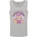 Real Easter Bunny Funny Cat With Eggs Mens Vest Tank Top Sports Grey