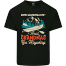 Real Grandmas Go Kayaking Funny Kayak Mens Cotton T-Shirt Tee Top Black
