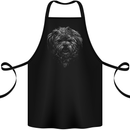 Realistic Shih Tzu Dog Cotton Apron 100% Organic Black