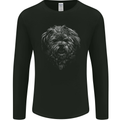 Realistic Shih Tzu Dog Mens Long Sleeve T-Shirt Black