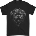 Realistic Shih Tzu Dog Mens T-Shirt 100% Cotton Black