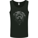 Realistic Shih Tzu Dog Mens Vest Tank Top Black