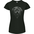 Realistic Shih Tzu Dog Womens Petite Cut T-Shirt Black