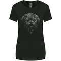 Realistic Shih Tzu Dog Womens Wider Cut T-Shirt Black