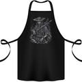 Rebel Zombie Soldier Demon Army Malitia Cotton Apron 100% Organic Black