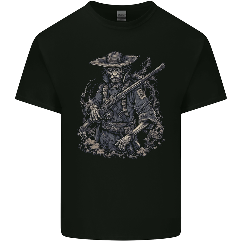 Rebel Zombie Soldier Demon Army Malitia Kids T-Shirt Childrens Black