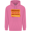 Recycle Reuse Climate Change Environment Mens 80% Cotton Hoodie Azelea