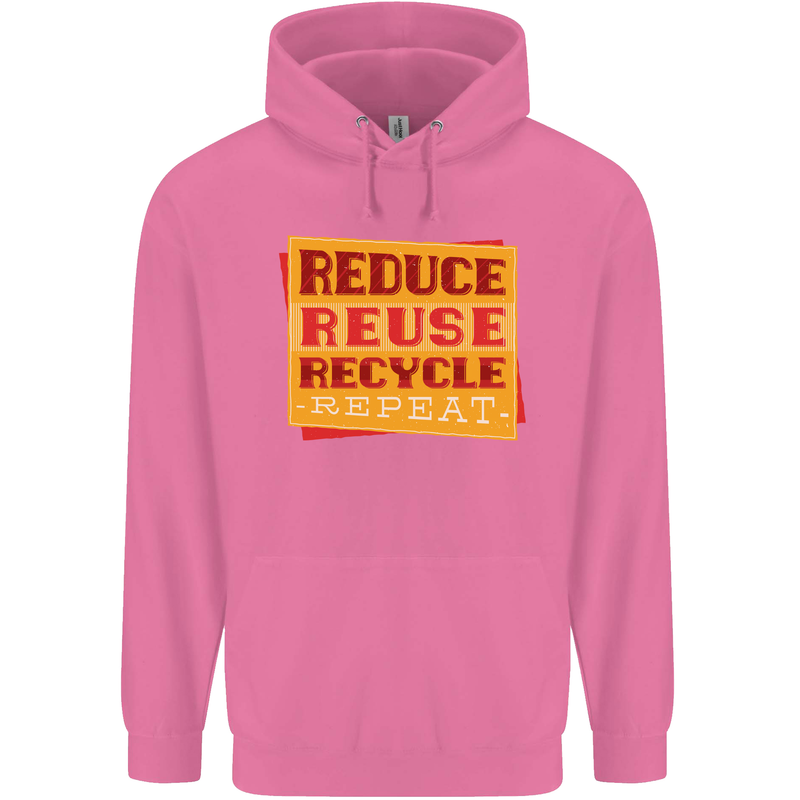Recycle Reuse Climate Change Environment Mens 80% Cotton Hoodie Azelea