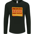 Recycle Reuse Climate Change Environment Mens Long Sleeve T-Shirt Black