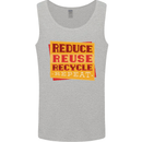 Recycle Reuse Climate Change Environment Mens Vest Tank Top Sports Grey