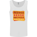 Recycle Reuse Climate Change Environment Mens Vest Tank Top White
