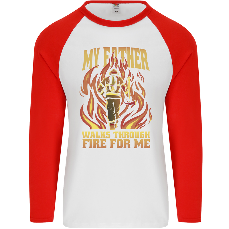 In Love With Mary Jane Funny Weed Mens L/S Baseball T-Shirt White/Red