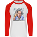 Einstein Science Quantum Physics Maths Geek Mens L/S Baseball T-Shirt White/Red