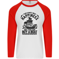 Boats You Can't Buy Hapiness Sailor Sailing Mens L/S Baseball T-Shirt White/Red