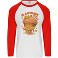 Sweet Autumn Mens L/S Baseball T-Shirt White/Red