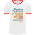 Aged to Perfection 61st Birthday 1962 Mens Ringer T-Shirt White/Red