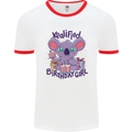 Koalified Birthday Girl 3rd 4th 5th 6th 7th 8th 9th Mens Ringer T-Shirt White/Red