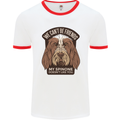 My Spinone Doesnt Like You Funny Dog Mens Ringer T-Shirt White/Red