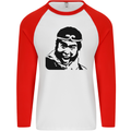 Monkey Magic Japanese Fantasy MMA Mens L/S Baseball T-Shirt White/Red