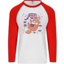 Anatomy of a Fox Foxes Funny Mens L/S Baseball T-Shirt White/Red