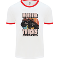 Monster Trucks are My Jam Funny Mens Ringer T-Shirt White/Red