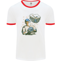 A Baseball Player Mens Ringer T-Shirt White/Red