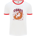 The Anatomy of a Corgi Dog Mens Ringer T-Shirt White/Red