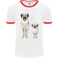 Anatolian Shepherd Dog and Puppy Mens Ringer T-Shirt White/Red