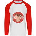 Angry Mom New Baby Pregnancy Pregnant Mens L/S Baseball T-Shirt White/Red