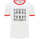 Shark Teeth Fossils Megalodon Palaeontology Mens Ringer T-Shirt White/Red