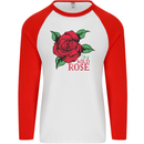 I'm a Wild Rose Mens L/S Baseball T-Shirt White/Red