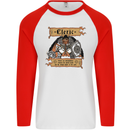 RPG Role Playing Games Cleric Dragons Mens L/S Baseball T-Shirt White/Red