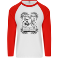 The Golden Age of Bicycles Cyclist Cycling Mens L/S Baseball T-Shirt White/Red