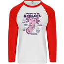 Axoloti Anatomy Mens L/S Baseball T-Shirt White/Red