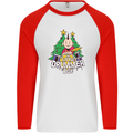 Christmas the Little Drummer Boy Funny Mens L/S Baseball T-Shirt White/Red