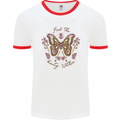 Beauty Within Butterfly Butterflies Mens Ringer T-Shirt White/Red